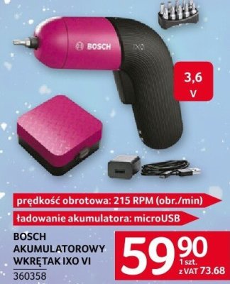 Akumulatorowy wkrętak Bosch IXO VI promocja w Selgros