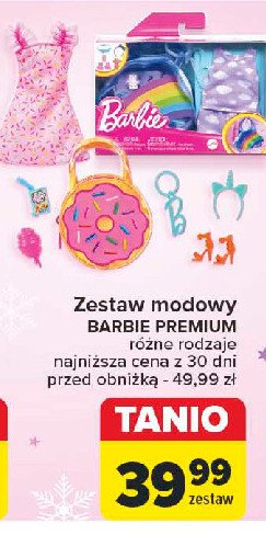 Zestaw modowy premium Barbie promocja w Carrefour Market