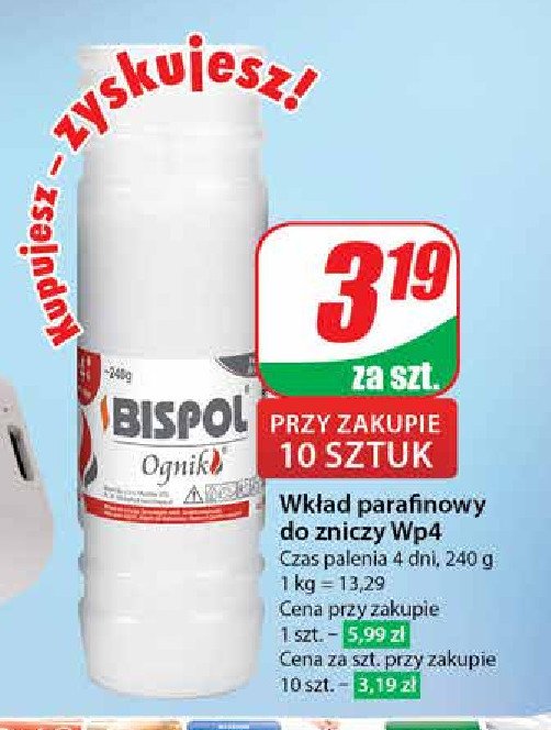 Wkład ognik 4d Bispol promocja