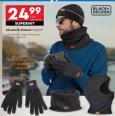 R臋kawiczki m臋skie Auchan inextenso promocja w Biedronka