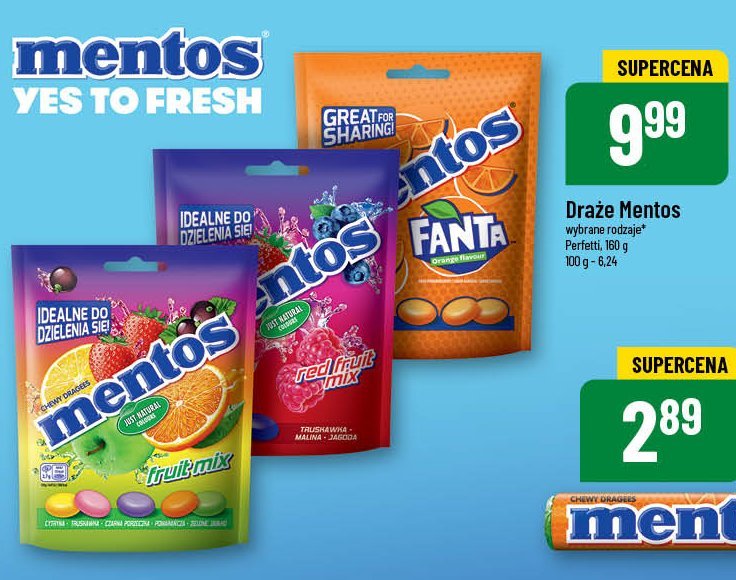 Dropsy fanta Mentos promocja