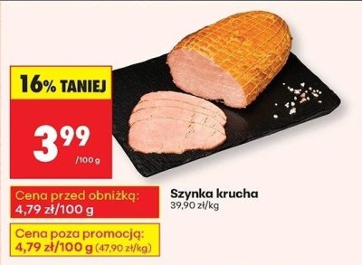 Szynka krucha Krakus animex promocja w Biedronka