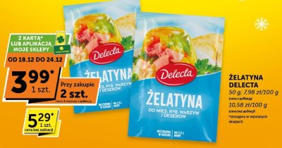 Żelatyna Delecta promocja w Euro Sklep