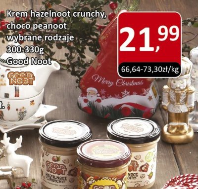 Krem hazelnoot crunchy, choco peanoot wybrane rodzaje Good Noot promocja w Market Point