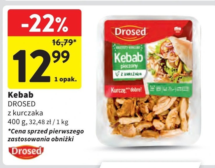 Kebab z kurczaka Drosed promocja