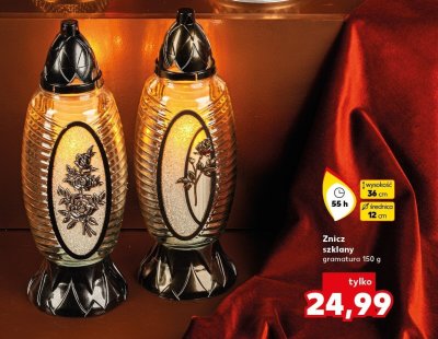 Znicz szklany 55 h promocja w Kaufland