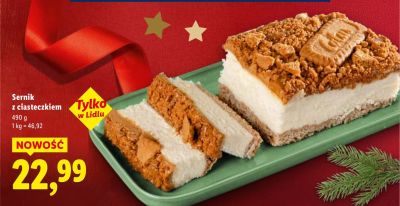 Sernik z ciasteczkiem promocja w Lidl