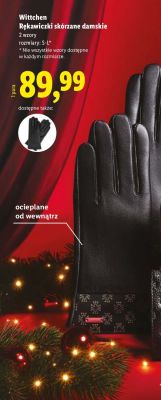 Rękawiczki skórzane damskie rozm. S-L promocja w Lidl