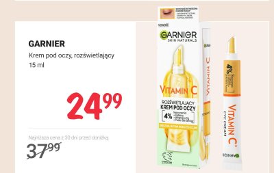 Krem pod oczy rozświetlający 15 ml promocja w Rossmann