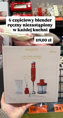 Blender ręczny 4-częściowy promocja w Biedronka