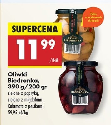 Oliwki kalamata z pestkami Biedronka promocja