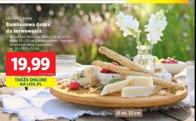 Deska bambusowa do serwowania LIVARNO HOME promocja