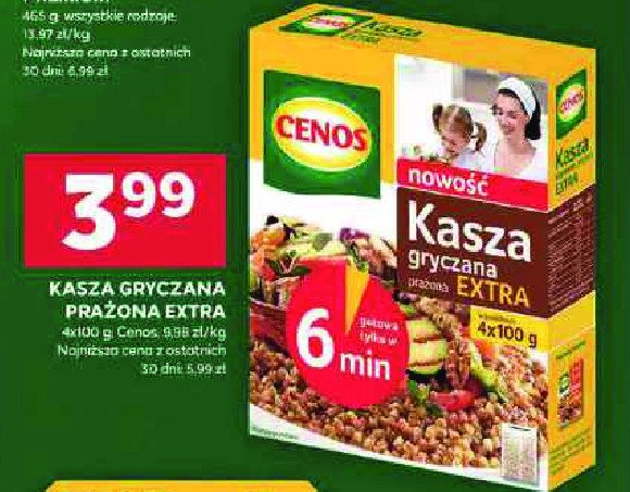 Kasza gryczana prażona extra Cenos promocja