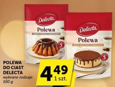 Polewa do ciast Delecta promocja w Groszek