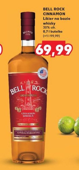 Whisky Bell rock cinnamon promocja w Kaufland