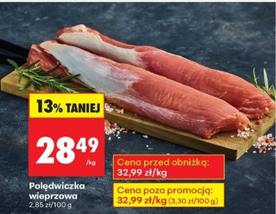 Polędwiczka wieprzowa promocja w Biedronka