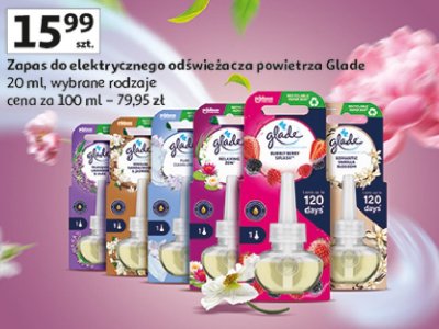 Odświeżacz powietrza bali sandalwood & jasmine zapas Glade by brise essential oil promocja