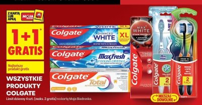 Szczoteczka do zębów Colgate różne rodzaje promocja w Biedronka