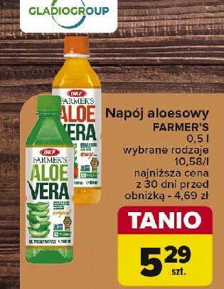 Napój aloesowy z mango Okf farmer's aloe vera promocja