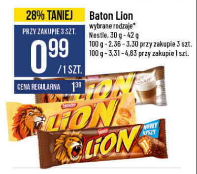 Baton Lion latte promocja