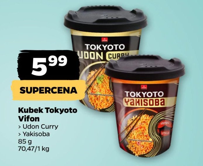 Nudle udon curry Tokyoto promocja