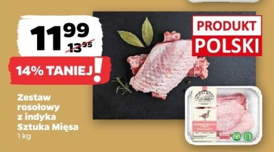 Zestaw rosołowy z indyka Sztuka Mięsa promocja w Netto