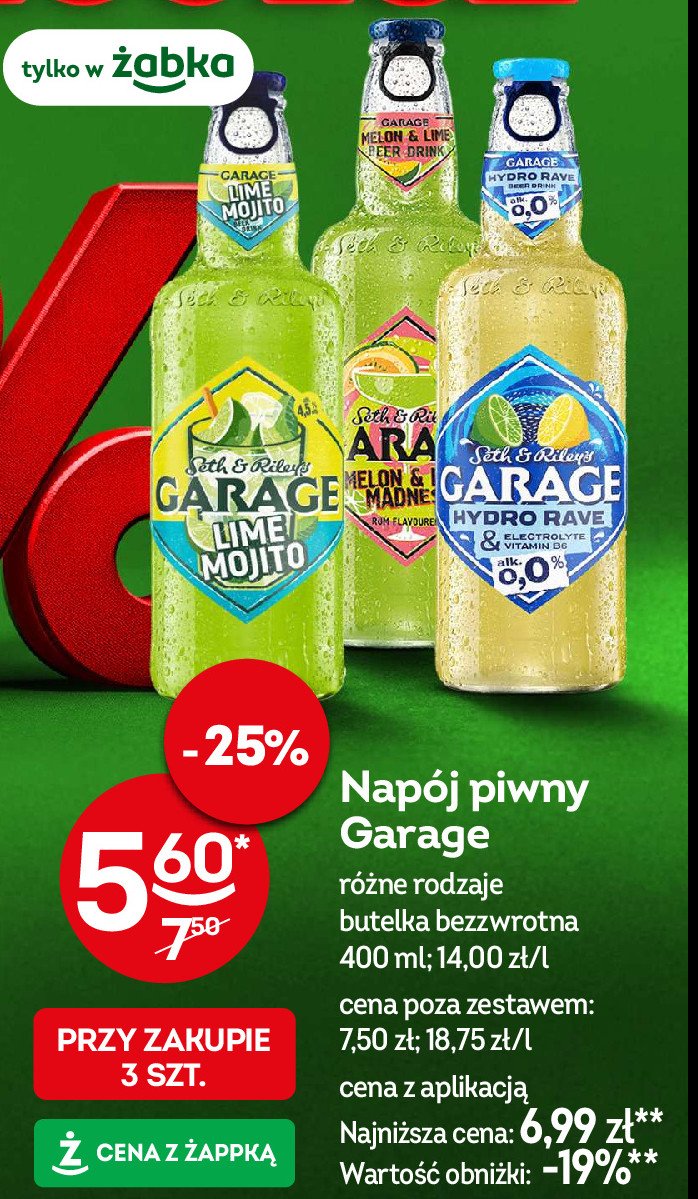 Piwo Garage hydro rave promocja w Żabka