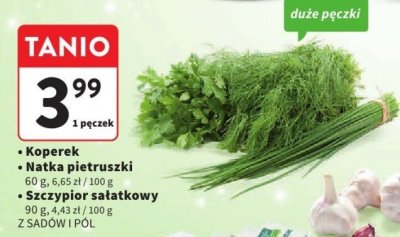 Natka pietruszki promocja w Intermarche