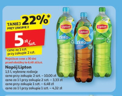 Herbata mro偶ona lemon zero sugar Lipton ice tea promocja