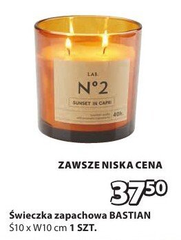 Świeczka zapachowa BASTIAN promocja w Jysk