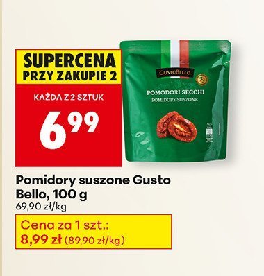 Pomidory suszone Gusto Bello promocja w Biedronka