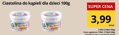 Ciastolina do kąpieli dla dzieci 100g promocja w Supeco