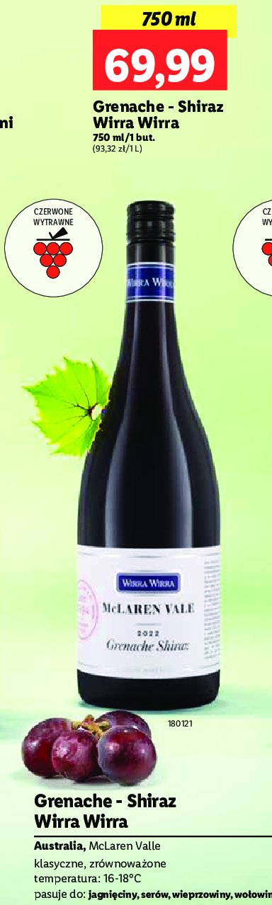 Wino MCLAREN VALE SHIRAZ promocja