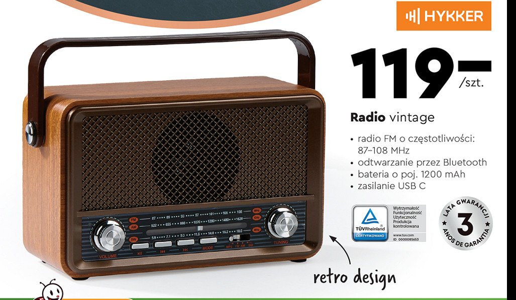 Radio vintage Hykker promocja