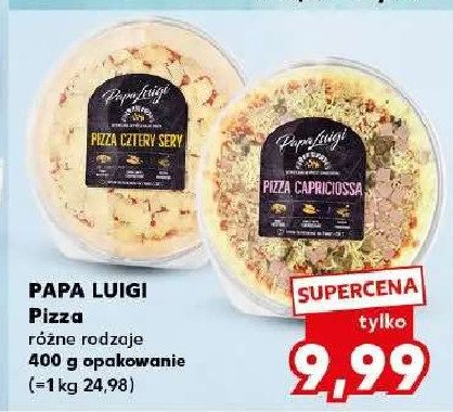 Pizza capricciosa Papa luigi promocja