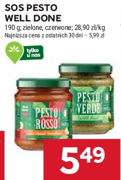 Pesto czerwone Well done promocja w Stokrotka