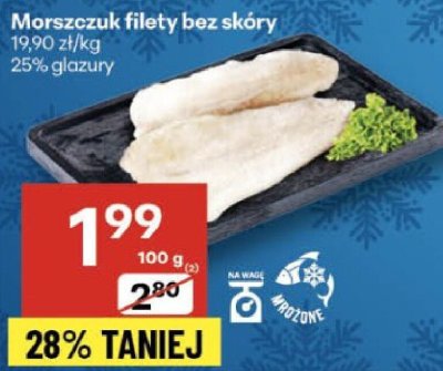 Morszczuk filety bez skóry promocja w Delikatesy Centrum