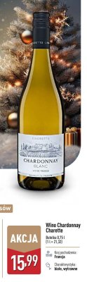 Wino Chardonnay Charette promocja w Aldi