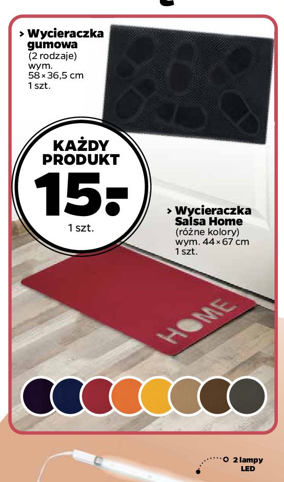 Wycieraczka gumowa 36 x 58 cm promocja