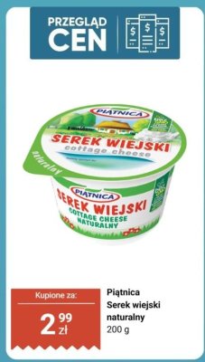Serek wiejski naturalny  promocja w Biedronka