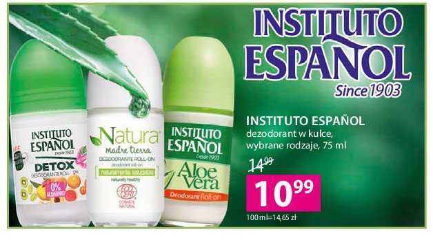 Dezodorant detox Instituto espanol promocja