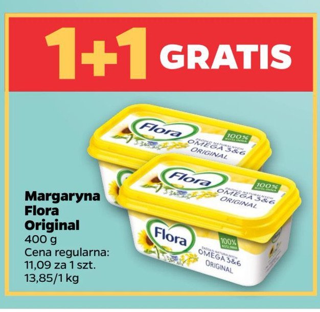 Margaryna original Flora omega 3&6 promocja w Netto