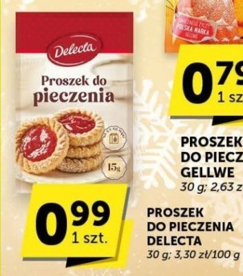 Proszek do pieczenia Delecta promocja w Groszek