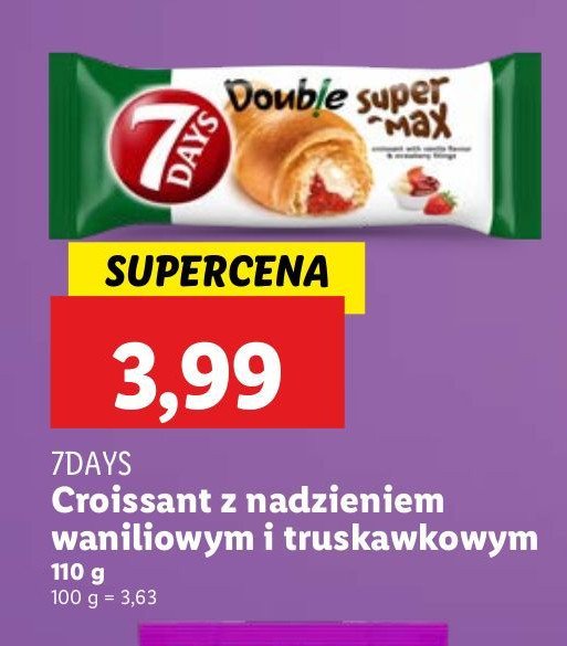 Rogal vanilla-strawberry 7 days double max promocja w Lidl