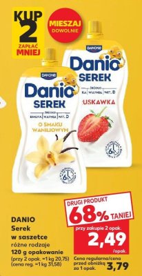Serek Danio w saszetce 120 g, różne rodzaje promocja w Kaufland