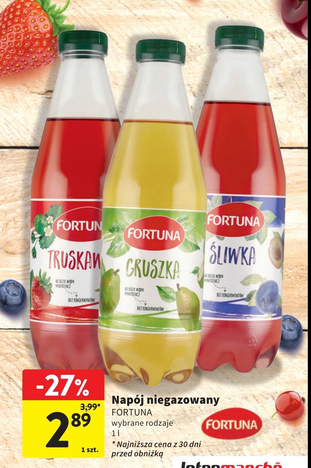 Napój truskawka Fortuna promocja