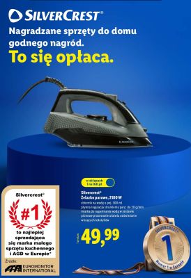 Żelazko parowe 2180 W promocja w Lidl