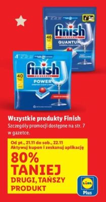 Tabletki do zmywarki Finish Quantum 40 szt. promocja w Lidl