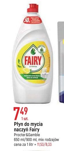 Płyn do mycia naczyń ekstra higiena Fairy promocja