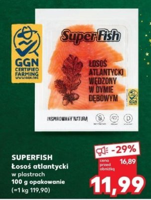 Łosoś atlantycki w plastrach promocja w Kaufland